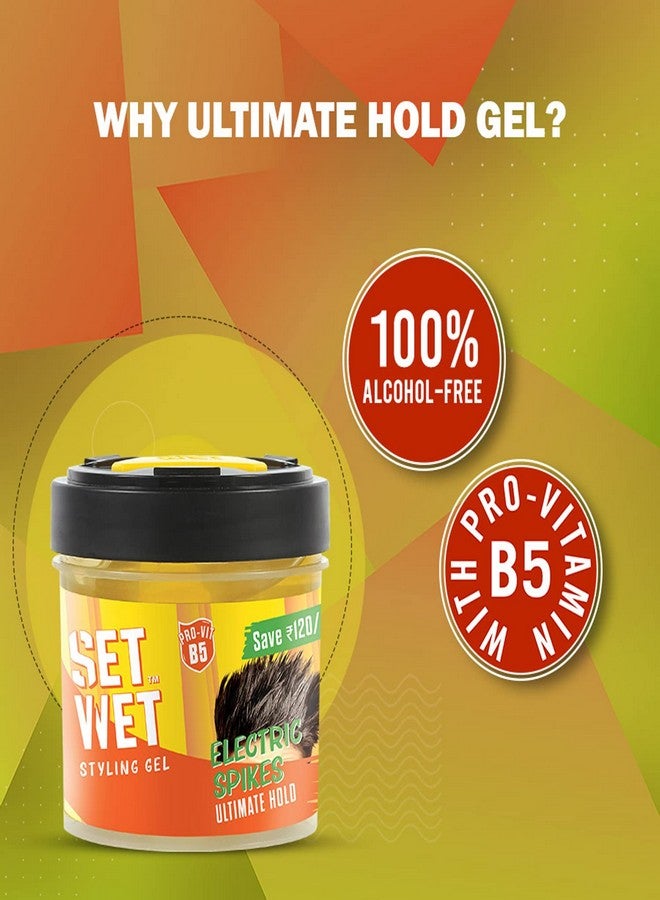 Set Wet Styling Hair Gel for Men - Sport Extreme, 250ml | Extreme Hold, High Shine |For Short to Medium Hair| No Alcohol, No Sulphate - Image 2